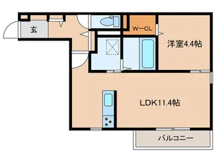 アパートメントハウス針崎I【2階】の間取り