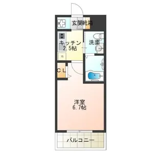 ラクラス阿倍野元町【5階】の間取り
