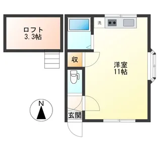 コーポエスポワール【1階】の間取り