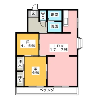 パークヴィレッヂN【3階】の間取り