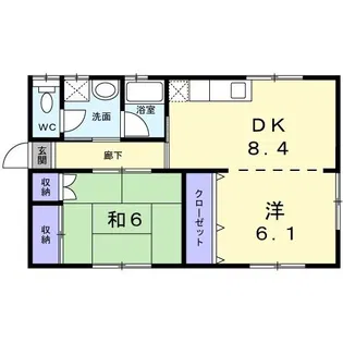 チェリーブロッサムB棟【2階】の間取り