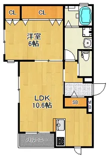 Da heim II(ダ ハイム ツー)【3階】の間取り