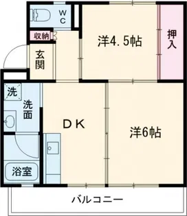ビレッジハウス名張1号棟【5階】の間取り