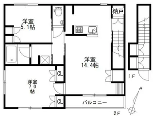 Maison Sun【2階】の間取り