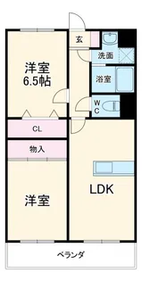 青葉ハイツ2【1階】の間取り