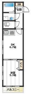 M’z コート【2階】の間取り