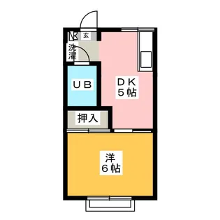 ハニーハイツ松野【2階】の間取り
