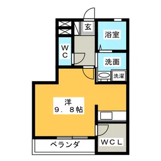 ロジュマン神宮東【3階】の間取り