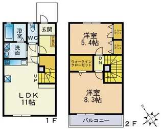 フェリーチェ梶ケ谷の間取り