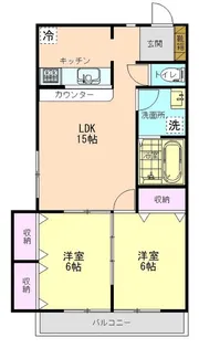 ベルーガ明和【2階】の間取り