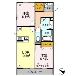 メゾン アイリス【3階】の間取り