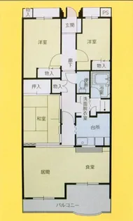 マロニエハイツ今泉【4階】の間取り