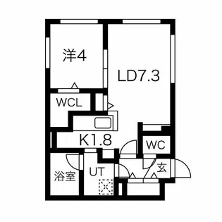 フィオリトゥラニシマチ【2階】の間取り