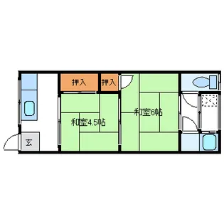 葉月荘【2階】の間取り