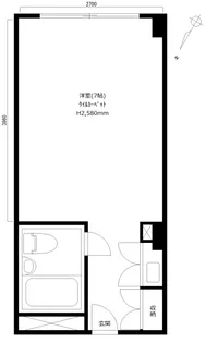 六本木ユニハウス【3階】の間取り