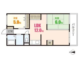 メゾン荒木ビル【4階】の間取り