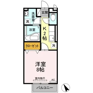 エストゥディオ栄【2階】の間取り