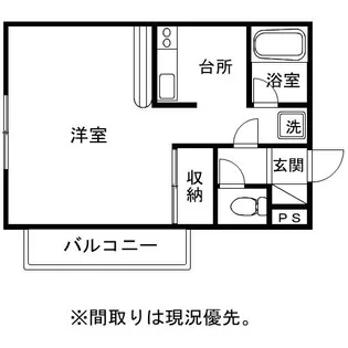 セレニティ川添【2階】の間取り