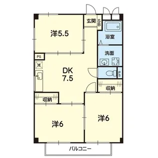 KCハイツ【4階】の間取り