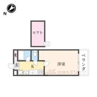 亀井参号館【2階】の間取り