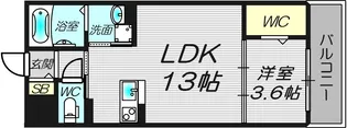 1LDKの間取り画像