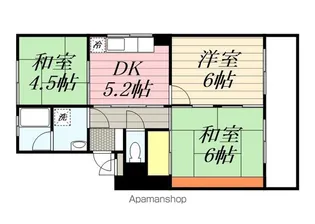 コーポ海南東【3階】の間取り