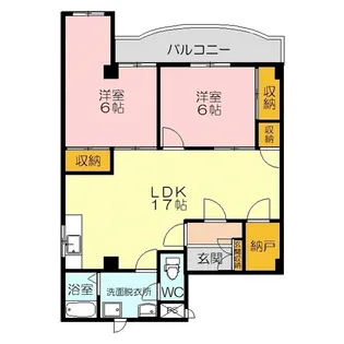 ピアシティー【4階】の間取り