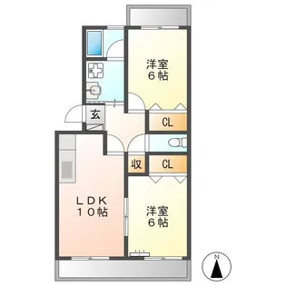サニーフラワー【3階】の間取り