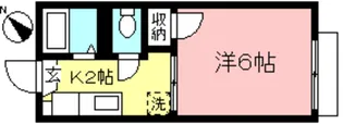 グリーンコーポK2【2階】の間取り