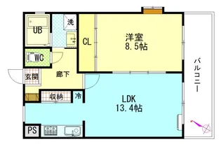広島県広島市東区牛田早稲田1【マンション】の間取り