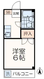 ひまわりハイム【1階】の間取り