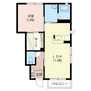 フローラル・ハイツ21E【1階】の間取り