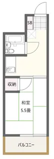 マンション翠嵐【5階】の間取り