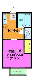 ハイツパルラック【2階】の間取り