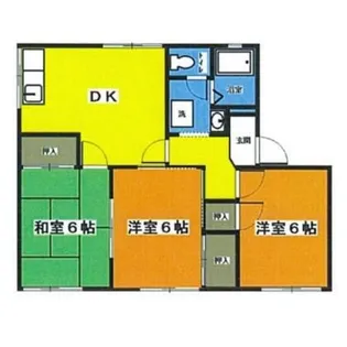 グレープズヒルB【0】【2階】の間取り