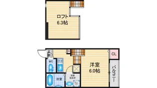 1SKの間取り画像