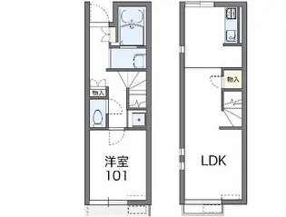 レオネクストボヌールII【1階】の間取り