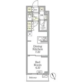 アジールコート後楽園【3階】の間取り