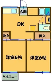 田島ハイツ【1階】の間取り