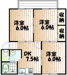 マルセリーノセキC棟【1階】の間取り