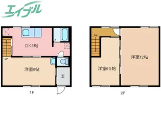 三重県四日市市七つ屋町【一戸建】の間取り
