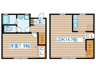 宮城県仙台市若林区沖野1【一戸建】の間取り