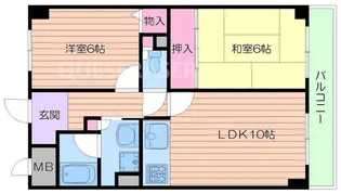 ベリオ明誠【4階】の間取り