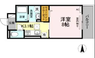 リッツ レジデンス A棟【1階】の間取り