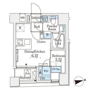 東京都文京区春日2【マンション】の間取り