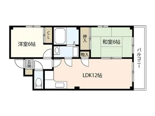 Nステージ庚午北【2階】の間取り