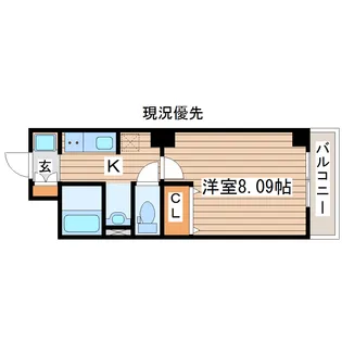 アスコット木ノ下【3階】の間取り