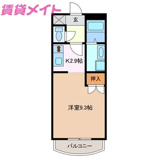 ユーミー日永マンション【1階】の間取り