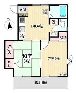 グリーンバレー王禅寺C【1階】の間取り