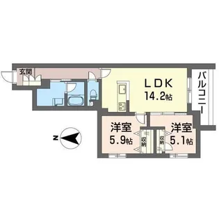 シャーメゾン横浜鶴見【2階】の間取り